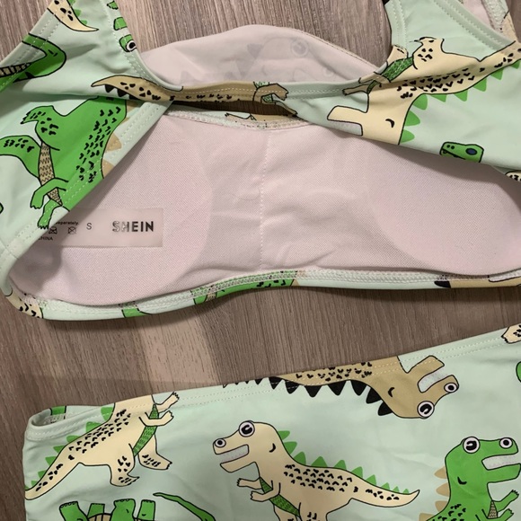 Junior’s 2-Piece Dinosaur Bikini- Size S - Picture 3 of 4